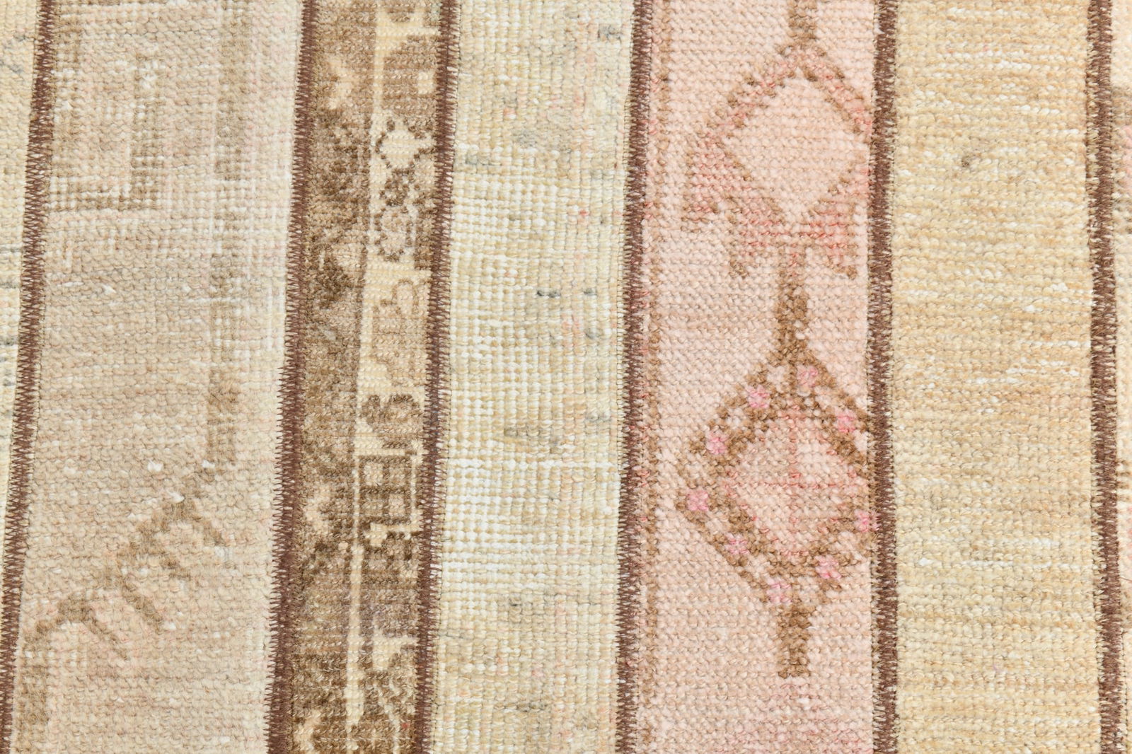 2'3'' x 10'4'' Handmade Vintage Wool Patchwork Rug - 22512 - 11