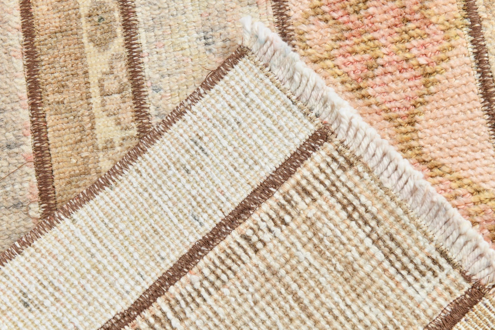 2'3'' x 10'4'' Handmade Vintage Wool Patchwork Rug - 22512 - 15