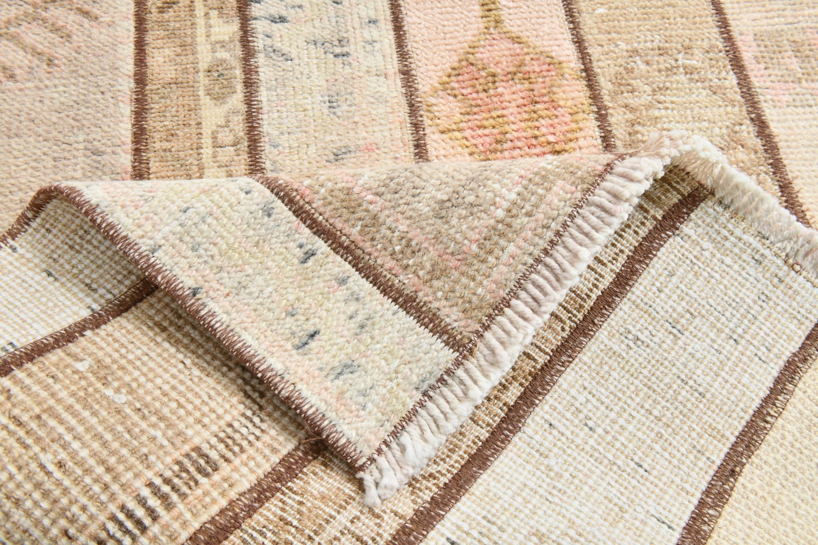 2'3'' x 10'4'' Handmade Vintage Wool Patchwork Rug - 22512 - 18