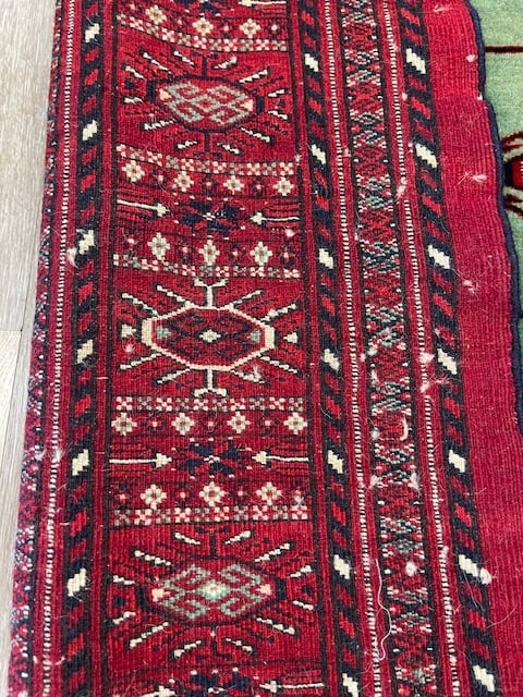 Vintage Persian TUrkoman Rug-5332 - 9