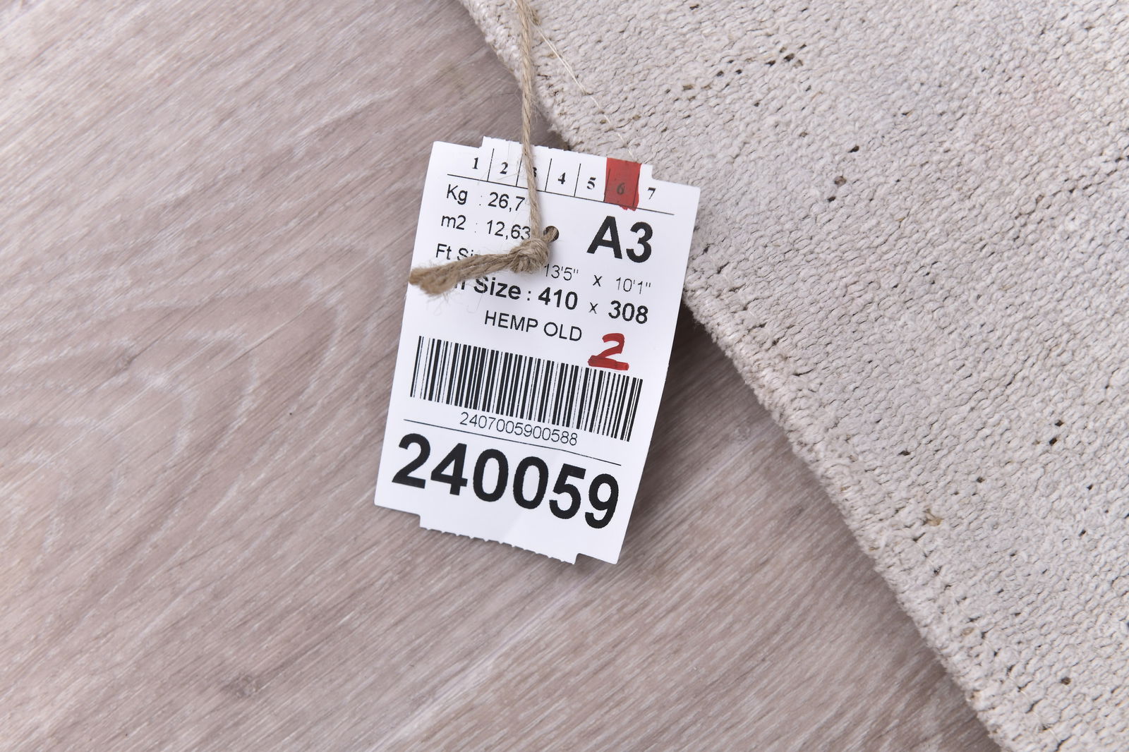 10'1'' x 13'5'' Turkish Vintage Hemp Rug - 240059 - 14