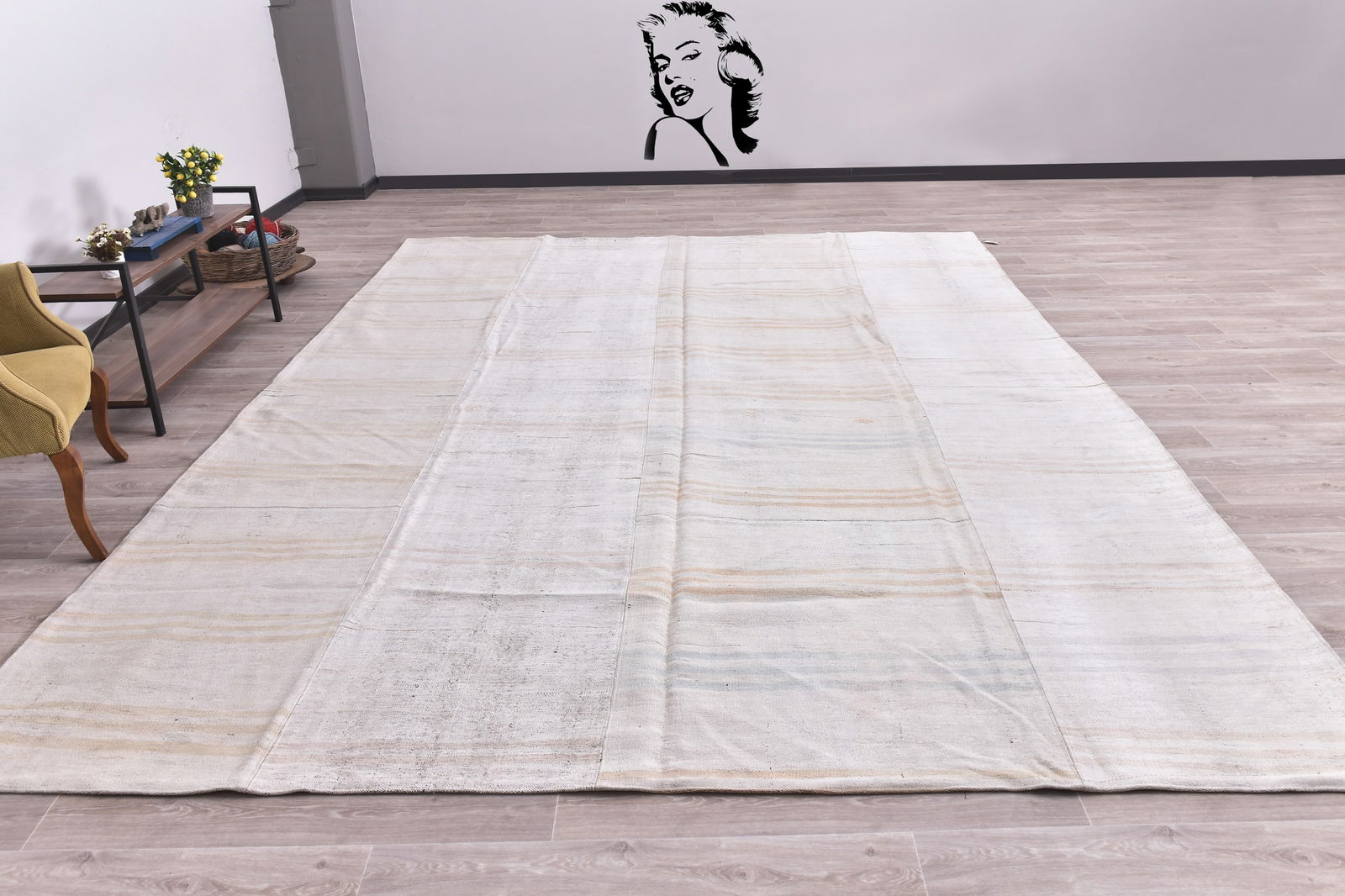 10'1'' x 13'5'' Turkish Vintage Hemp Rug - 240059 - 3