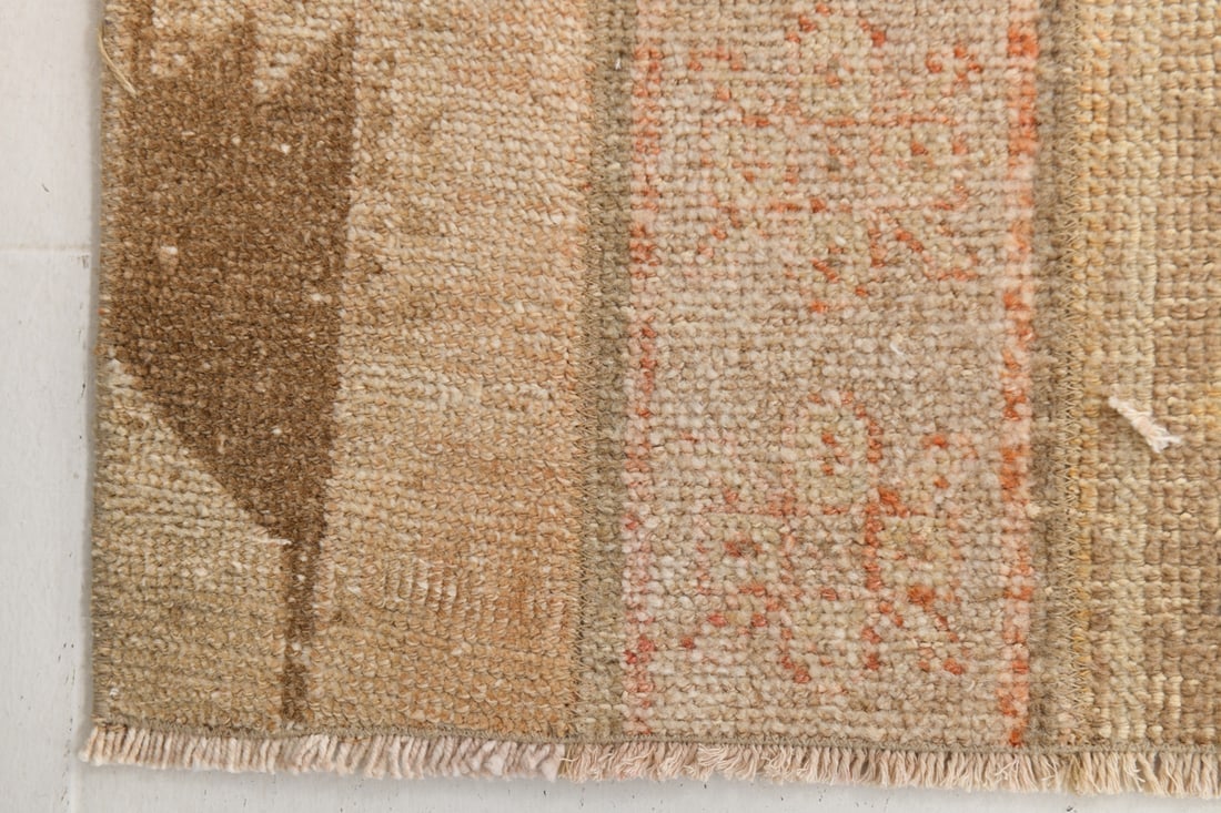 2'0'' x 9'9'' Handmade Vintage Wool Rug - 24208 - 16