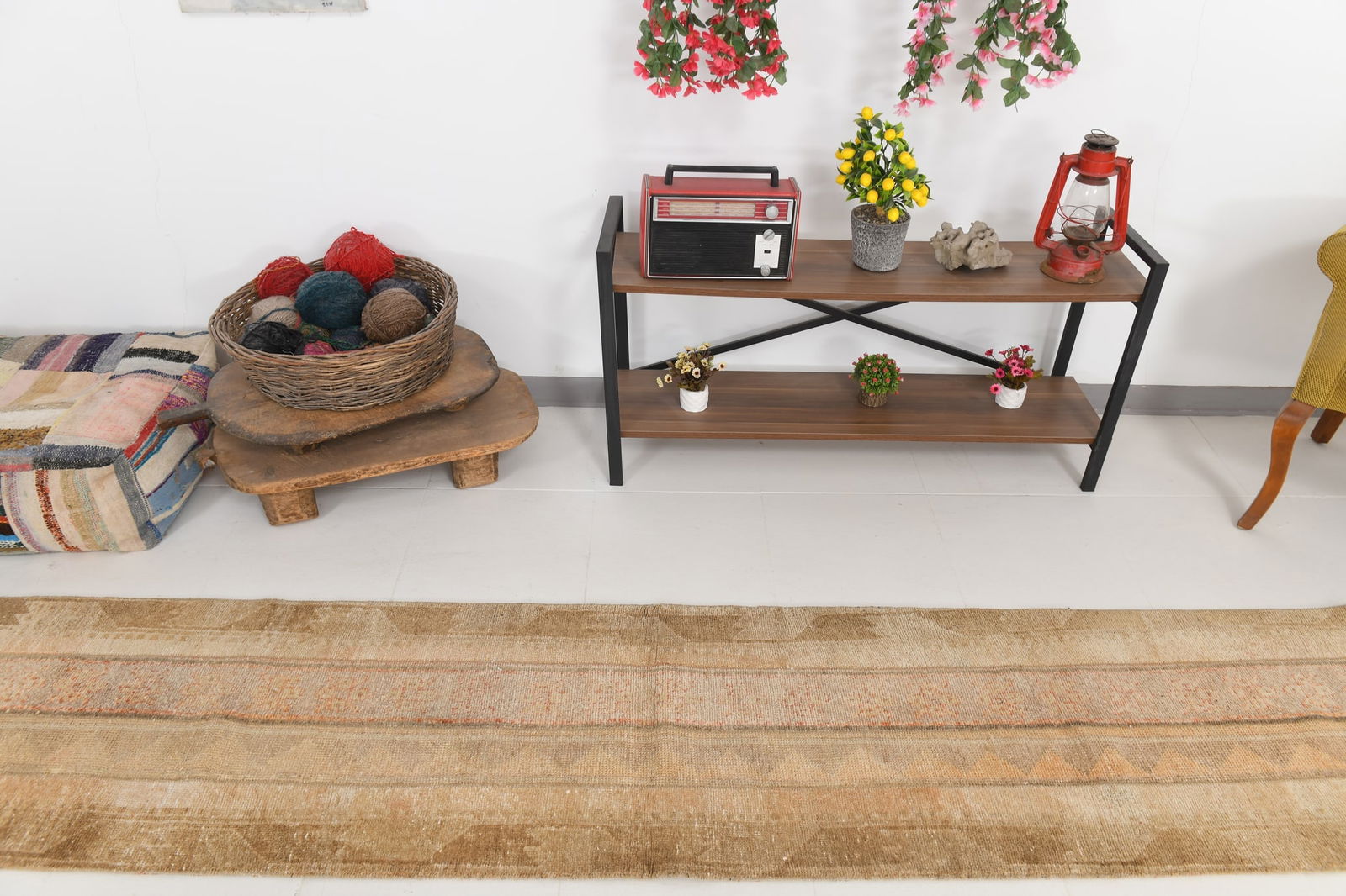 2'0'' x 9'9'' Handmade Vintage Wool Rug - 24208 - 5