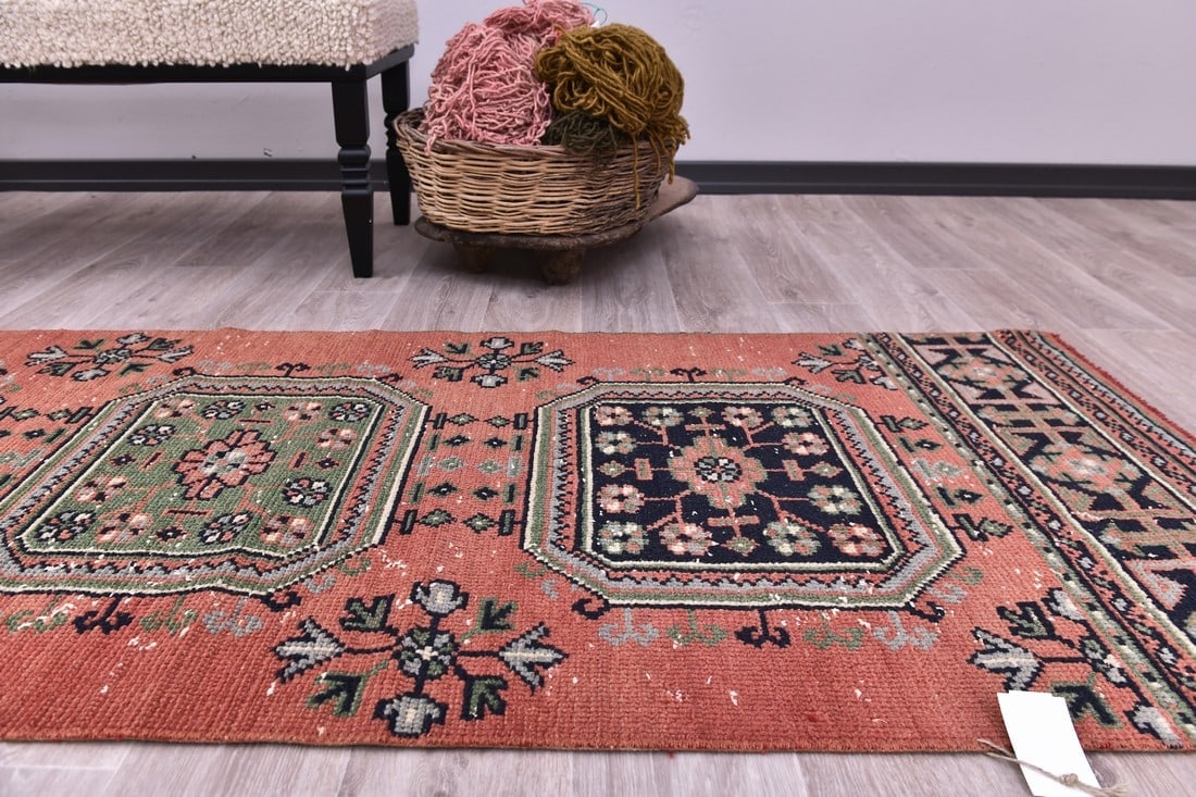 2'6'' x 11'5'' Turkish Vintage Runner Rug - 244686 - 5