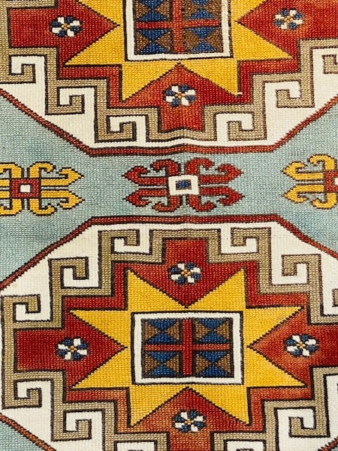 Vintage Hooked Kazak design Rug-4805 - 4
