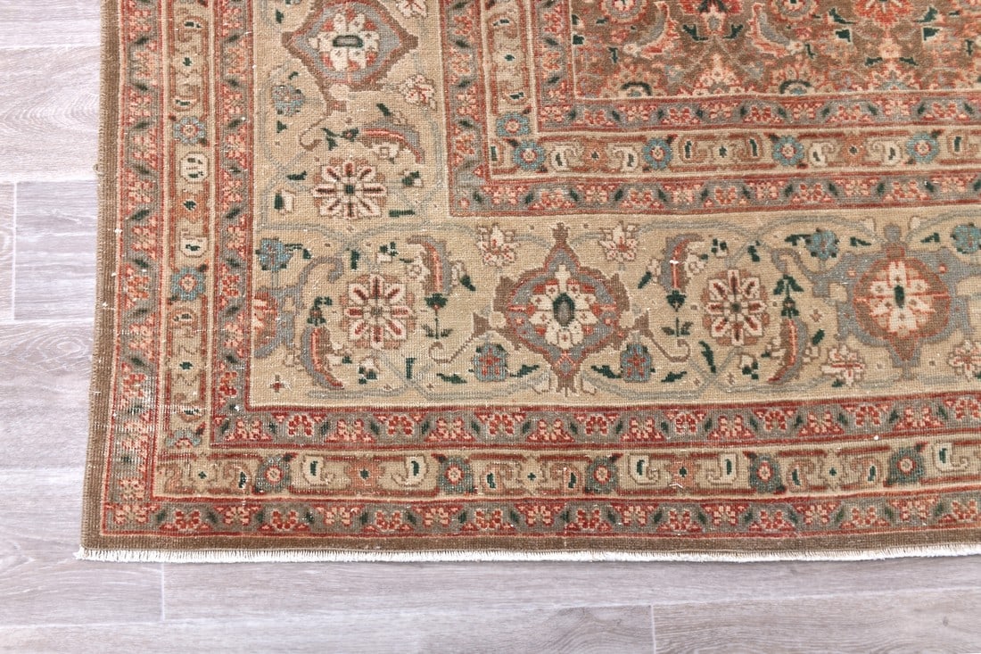 9'5'' x 11'8'' Handmade Vintage Wool Rug - 242596 - 10