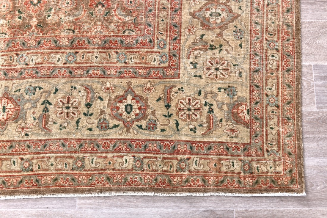 9'5'' x 11'8'' Handmade Vintage Wool Rug - 242596 - 13