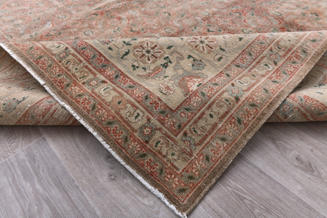 9'5'' x 11'8'' Handmade Vintage Wool Rug - 242596 - 15