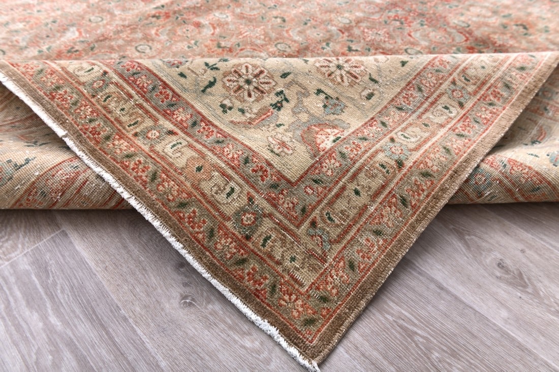 9'5'' x 11'8'' Handmade Vintage Wool Rug - 242596 - 16