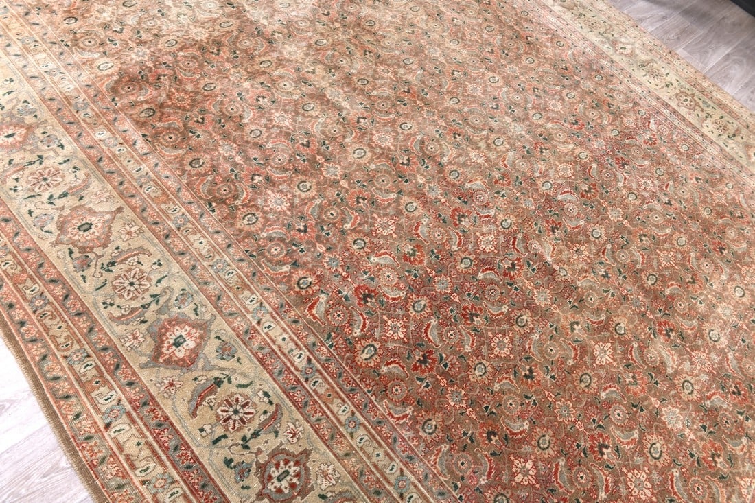 9'5'' x 11'8'' Handmade Vintage Wool Rug - 242596 - 6