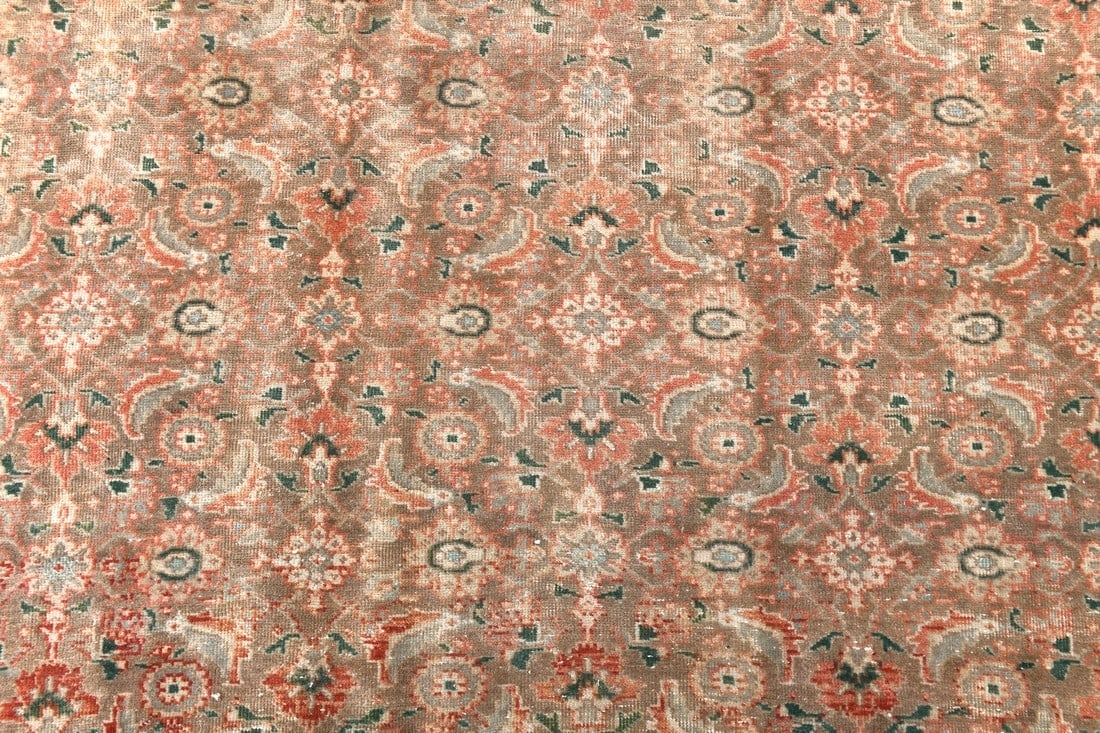 9'5'' x 11'8'' Handmade Vintage Wool Rug - 242596 - 7