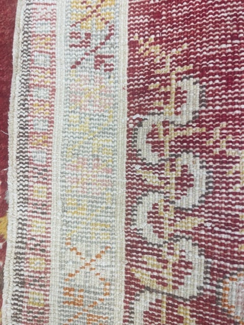 Vintage Turkish Ushak Rug-3277 - 5