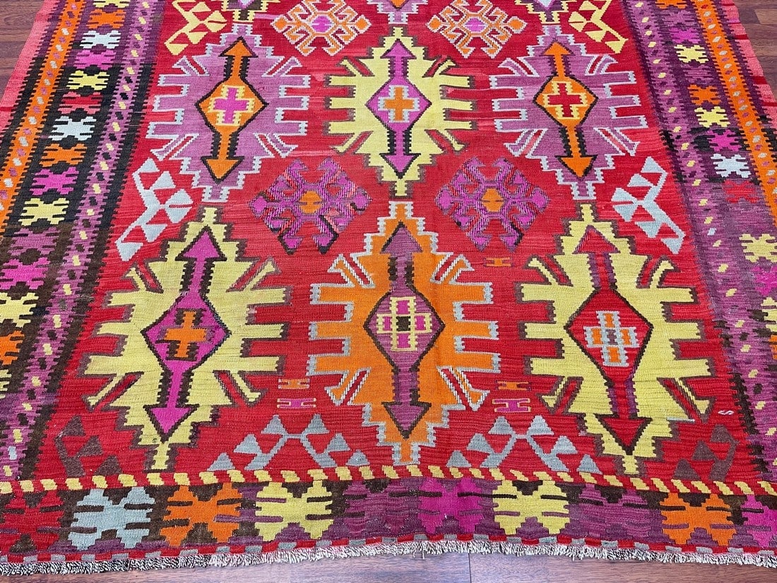 Antique Caucasian Kilim Rug- 4893 - 3