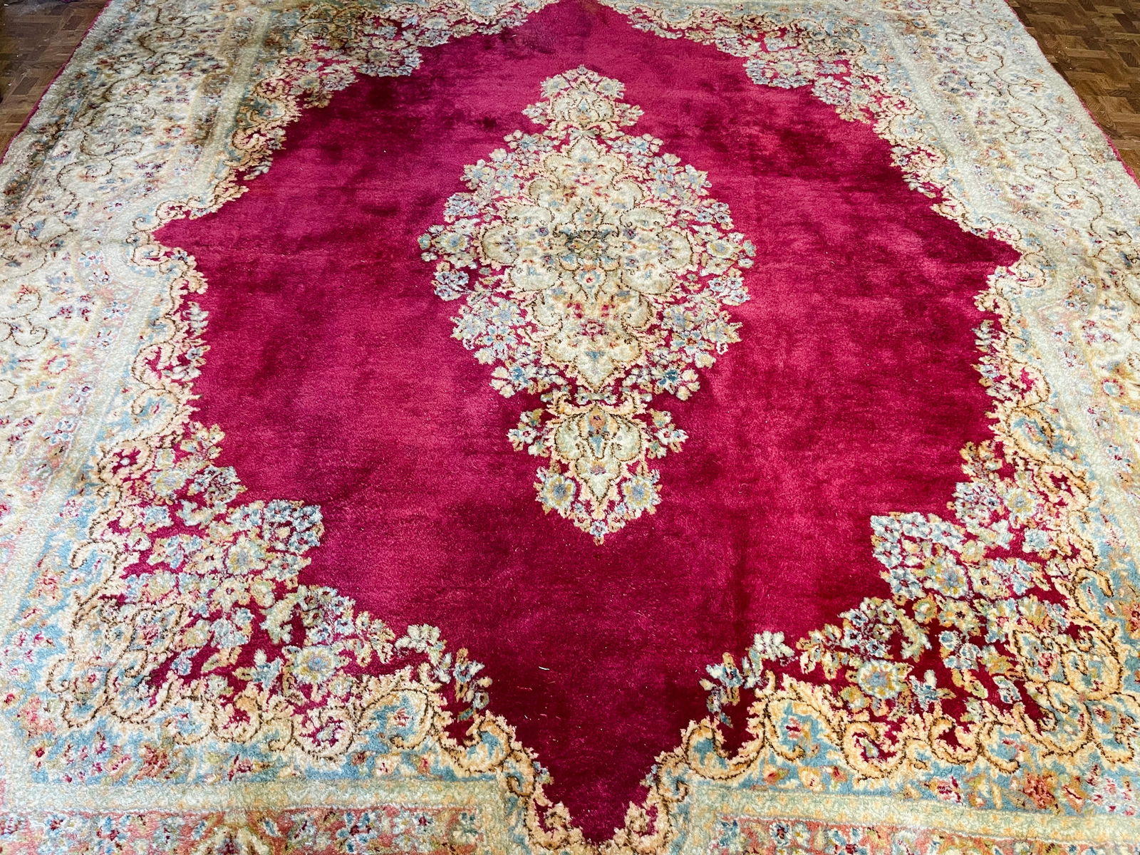 Antique persian kerman rug-4964 - 4