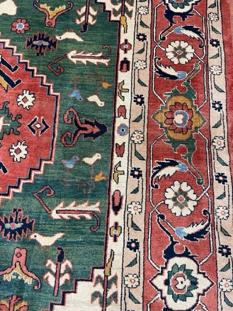 Vintage Persian Heriz Rug-3178 - 6