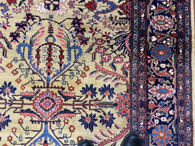 Antique persian Farahan Sarouk Rug-4784 - 10