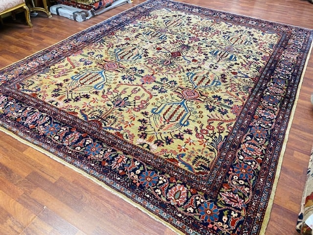 Antique persian Farahan Sarouk Rug-4784 - 2