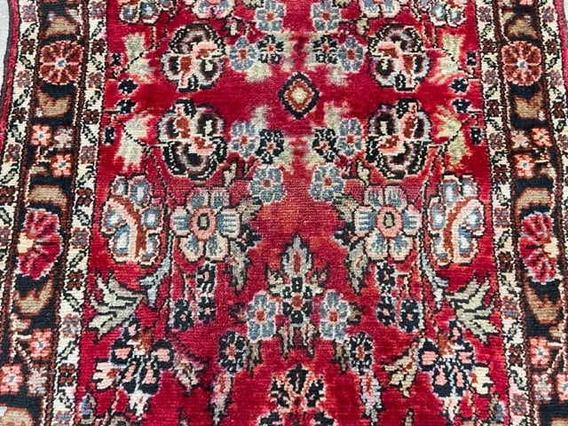 Antique Persian Long Hamadan Runner-3259 - 8