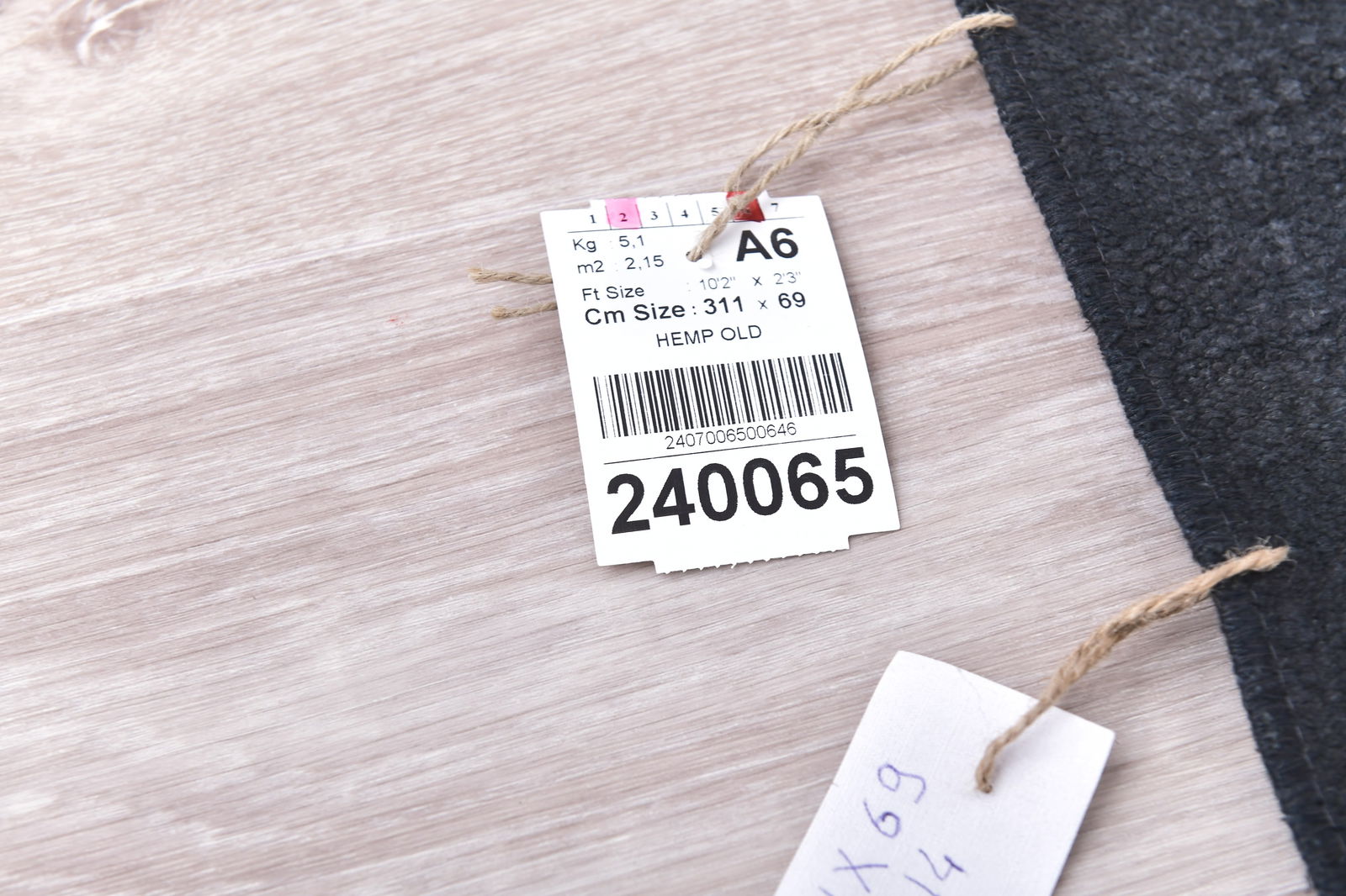 2'3'' x 10'2'' Turkish Vintage Hemp Rug - 240065 - 13