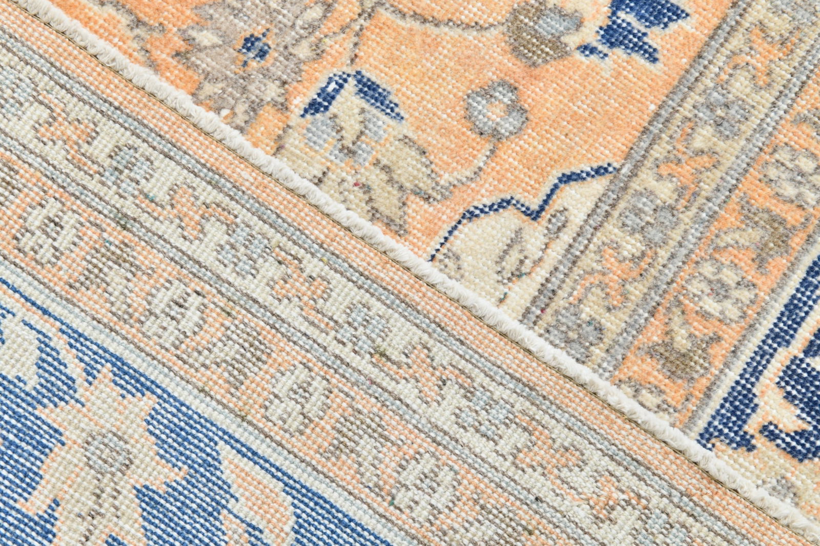 8'5'' x 11'8'' Handmade Vintage Wool Rug - 6937 - 19