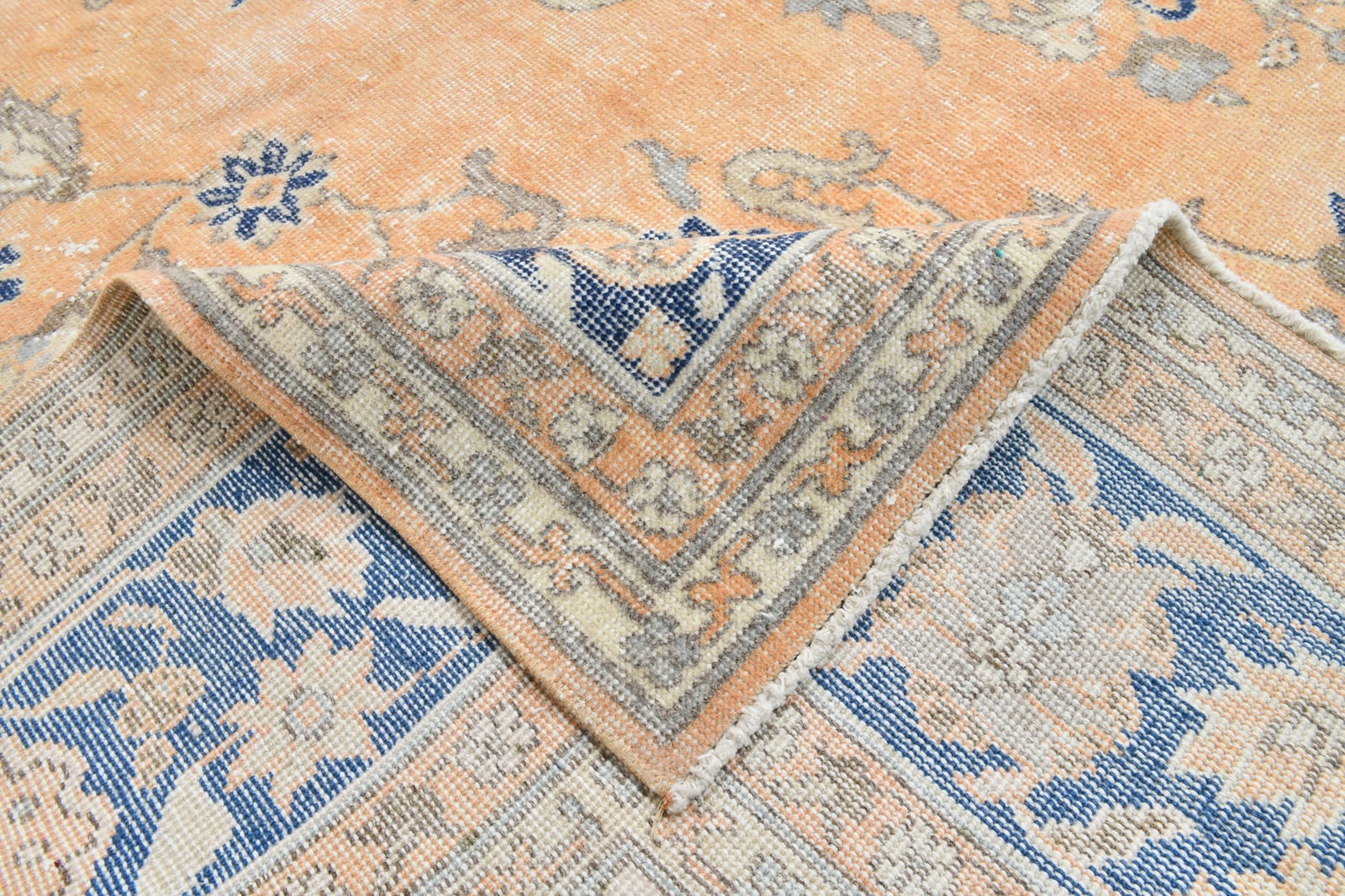 8'5'' x 11'8'' Handmade Vintage Wool Rug - 6937 - 20