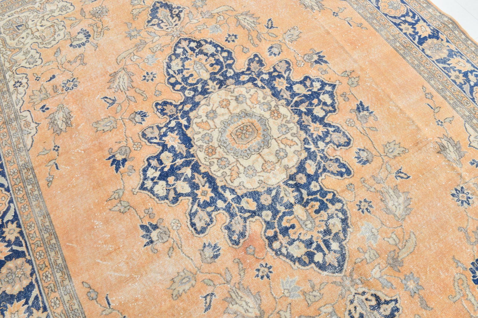 8'5'' x 11'8'' Handmade Vintage Wool Rug - 6937 - 9