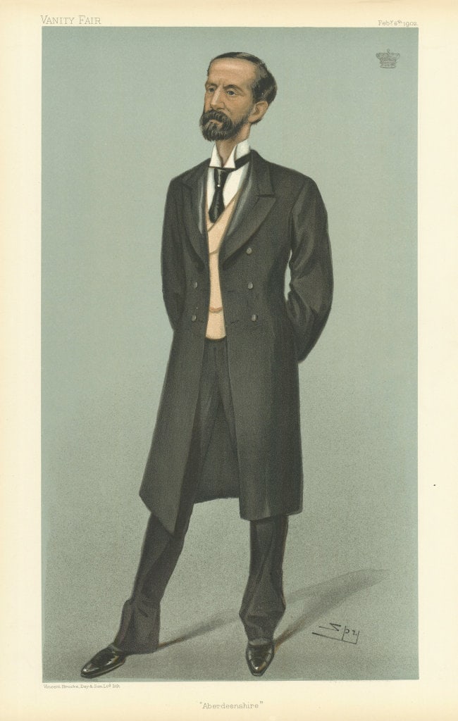VANITY FAIR SPY CARTOON John Gordon, 7th Earl of Aberdeen 'Aberdeenshire' 1902 (1 of 1)