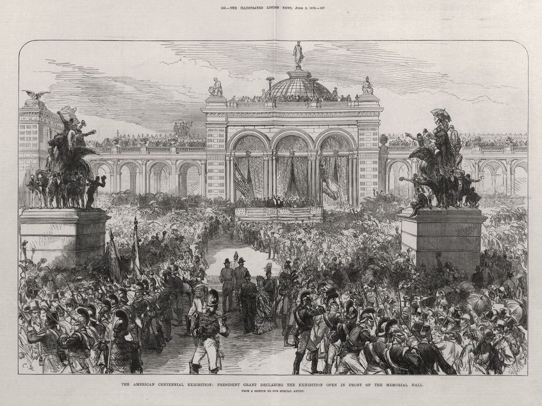 President Grant opening the American Centennial Exhibition, Philadelphia 1876 (1 of 1)