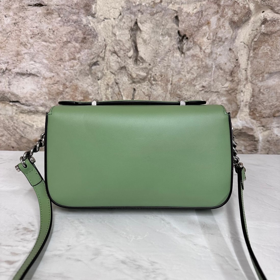 GUCCI Blondie Mini Pastel Green Leather Shoulder Bag - 5