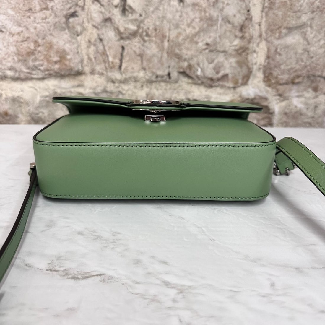 GUCCI Blondie Mini Pastel Green Leather Shoulder Bag - 6