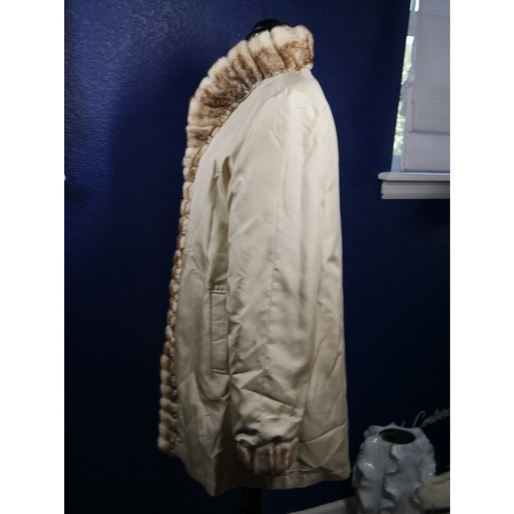 Gorgeous Reversible Palomino & Sheared Cross Mink Fur Coat Jacket - 6