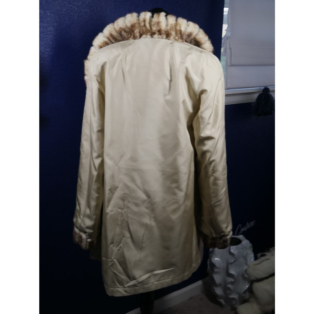 Gorgeous Reversible Palomino & Sheared Cross Mink Fur Coat Jacket - 7