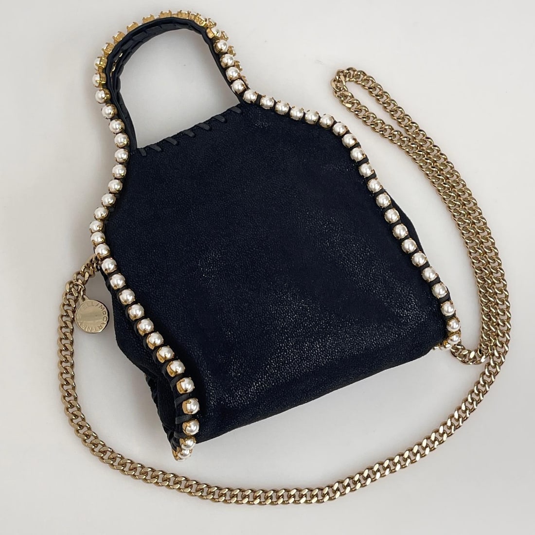 STELLA MCCARTNEY Falabella Mini Tote bag with pearls yes - 4