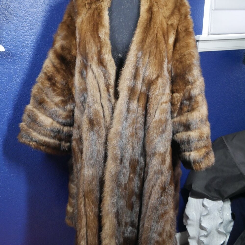 Stunning vintage Kimono style Russian Sable Fur Coat Jacket (1 of 6)