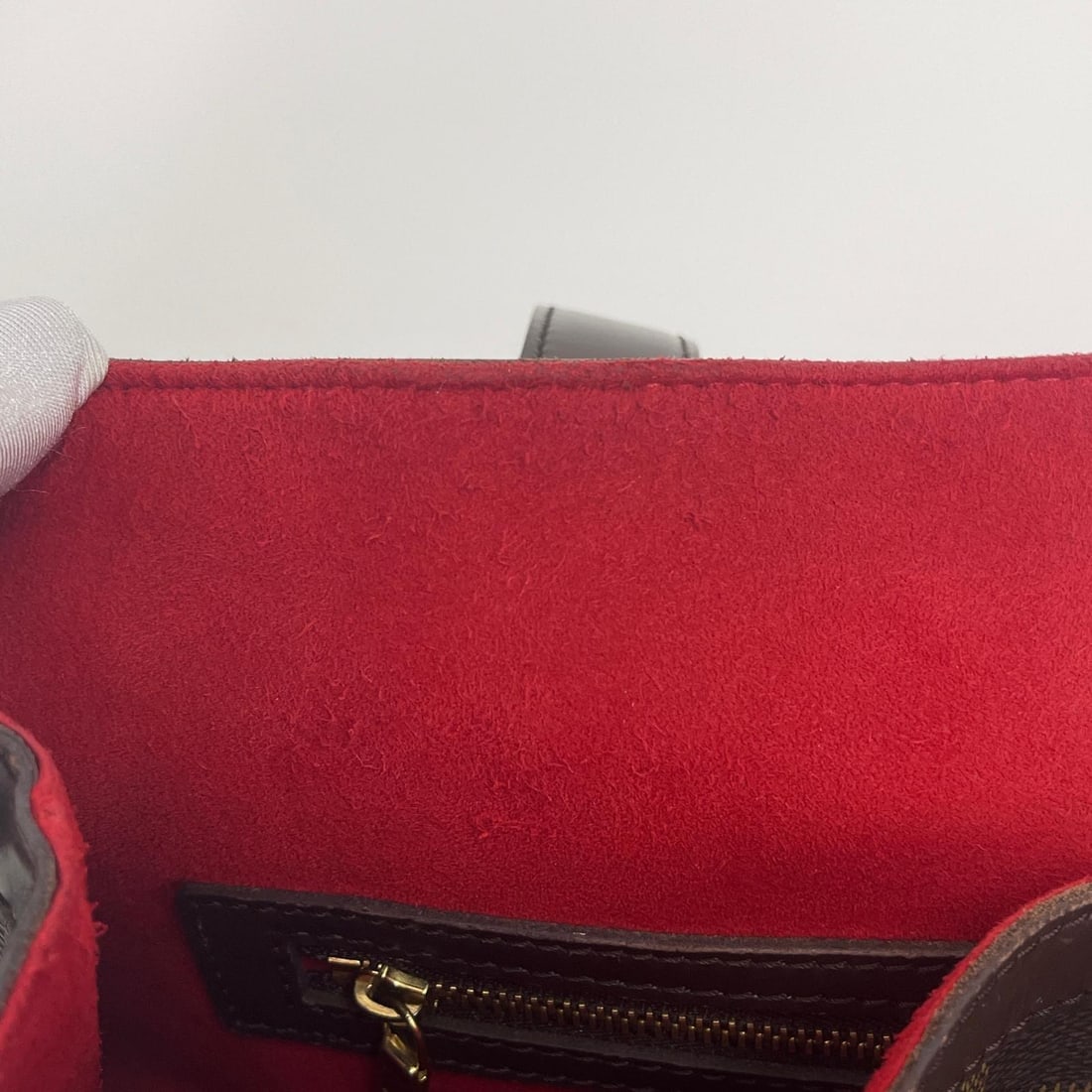 LOUIS VUITTON Hampstead MM Shoulder Bag in Damier Ebene Canvas - 12