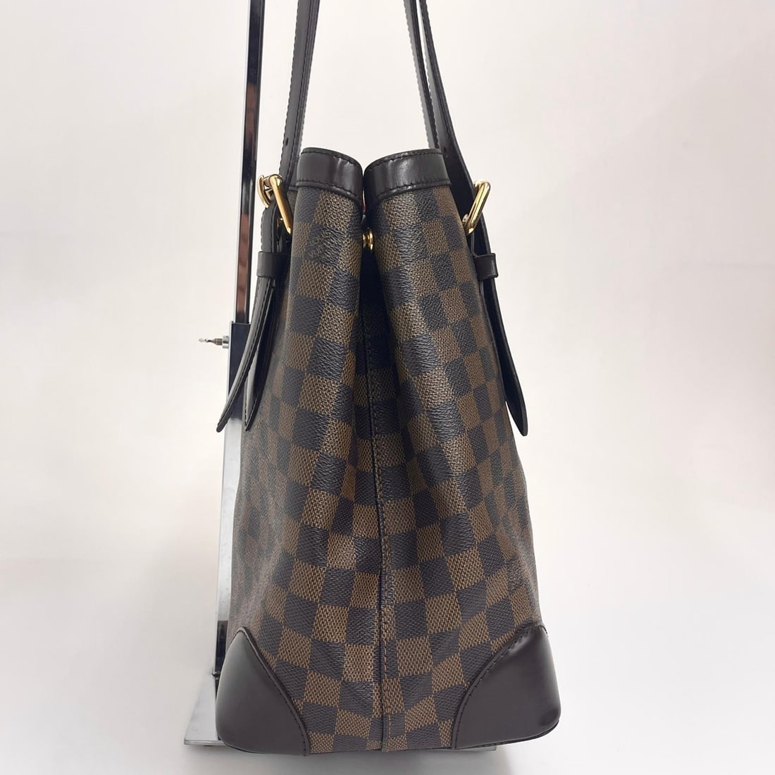 LOUIS VUITTON Hampstead MM Shoulder Bag in Damier Ebene Canvas - 2