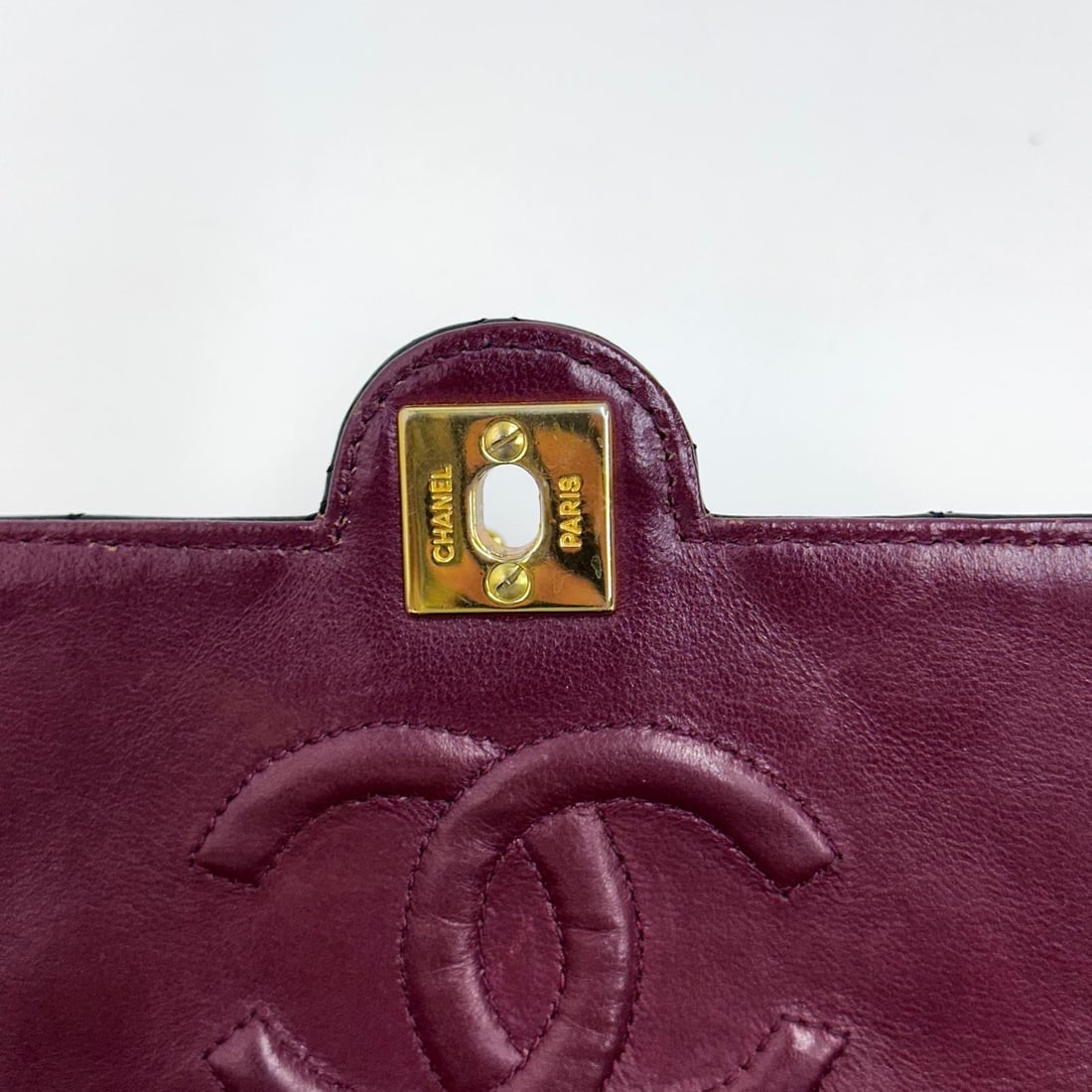 CHANEL Vintage Black Leather Single Flap with Gold Hardware - 13