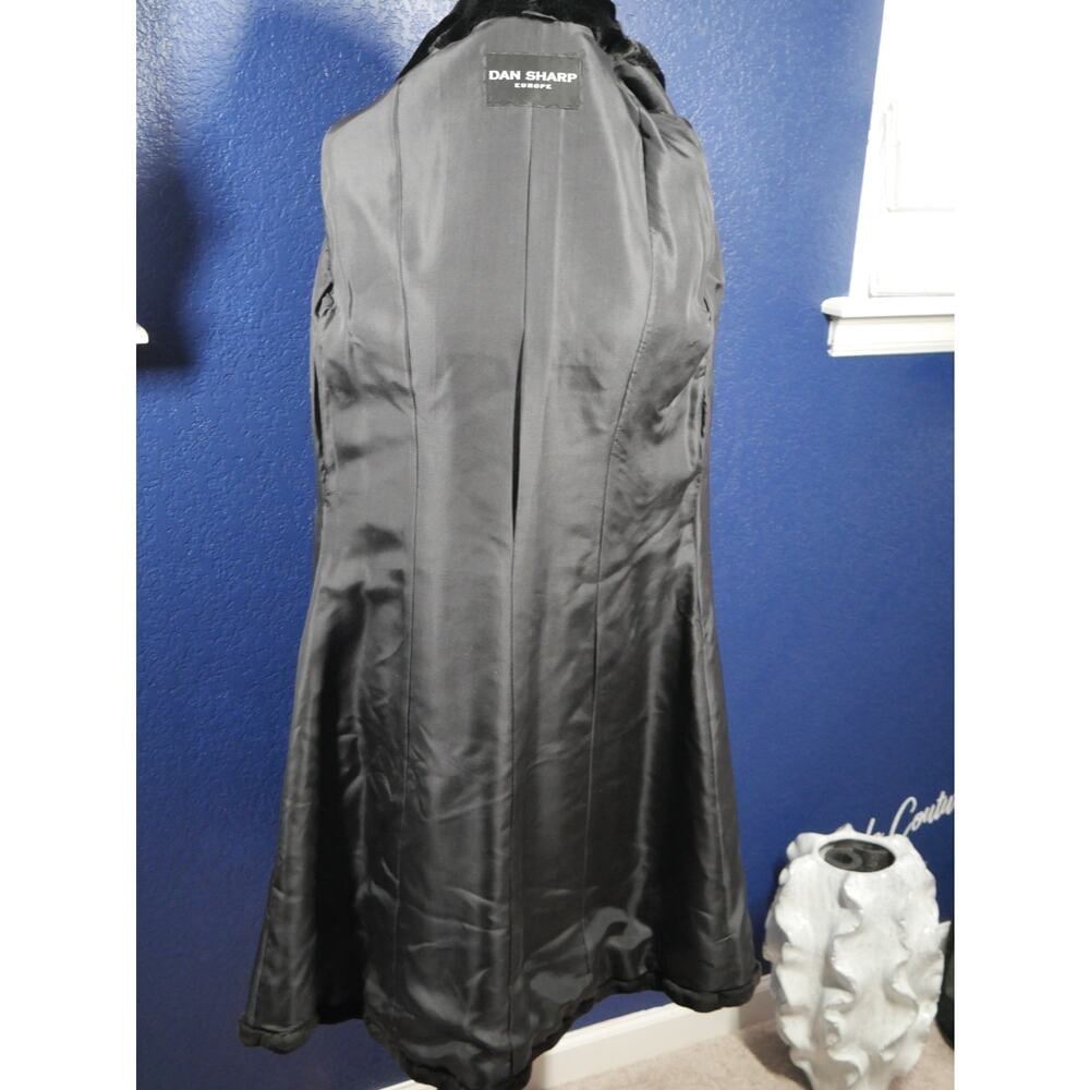 Gorgeous Black Sheared Female Mink 7/8ths length Fur Coat Jacket - 5