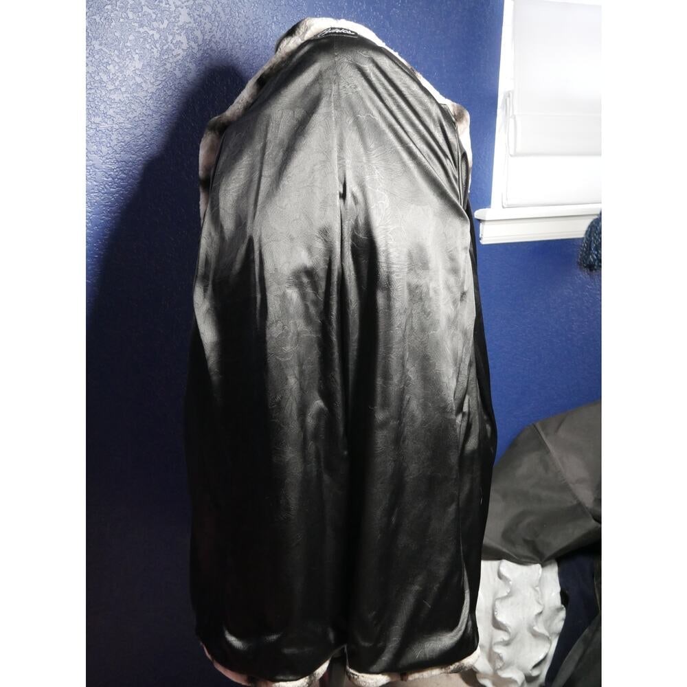 Stunning NWOT Chinchilla Rex Fur Coat Jacket - 5
