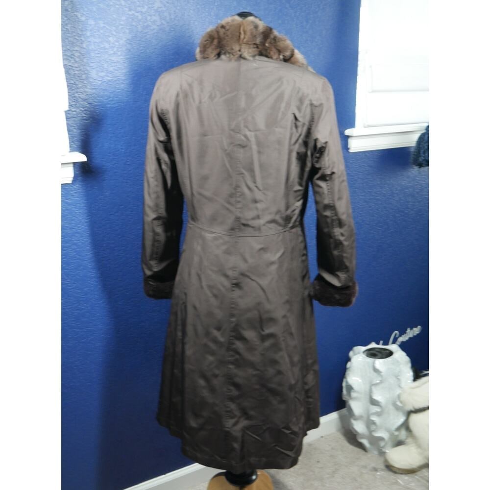 Designer Birger Christensen Sheared Mink & Chinchilla Reversible Fur Coat Jacket - 8