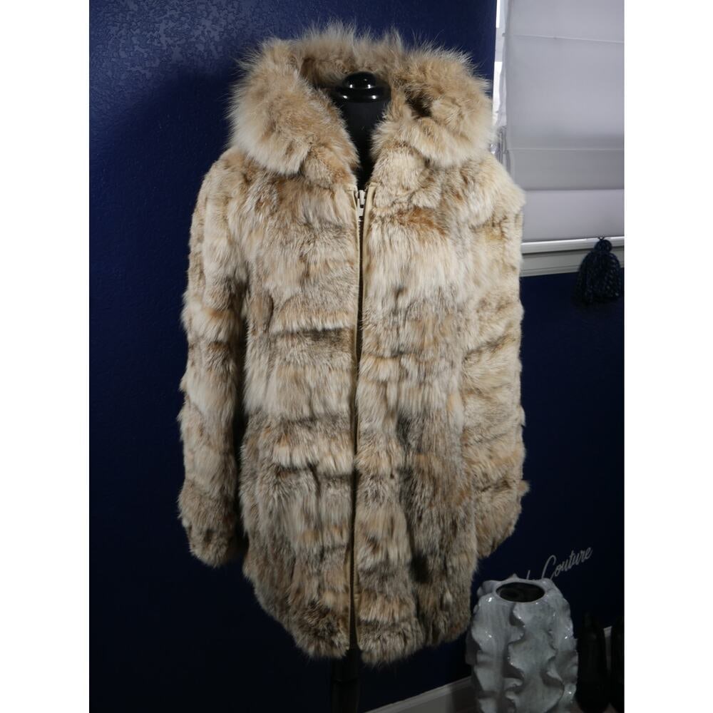 Gorgeous Unique Canadian Lynx Hooded Fur Coat Jacket (1 of 5)