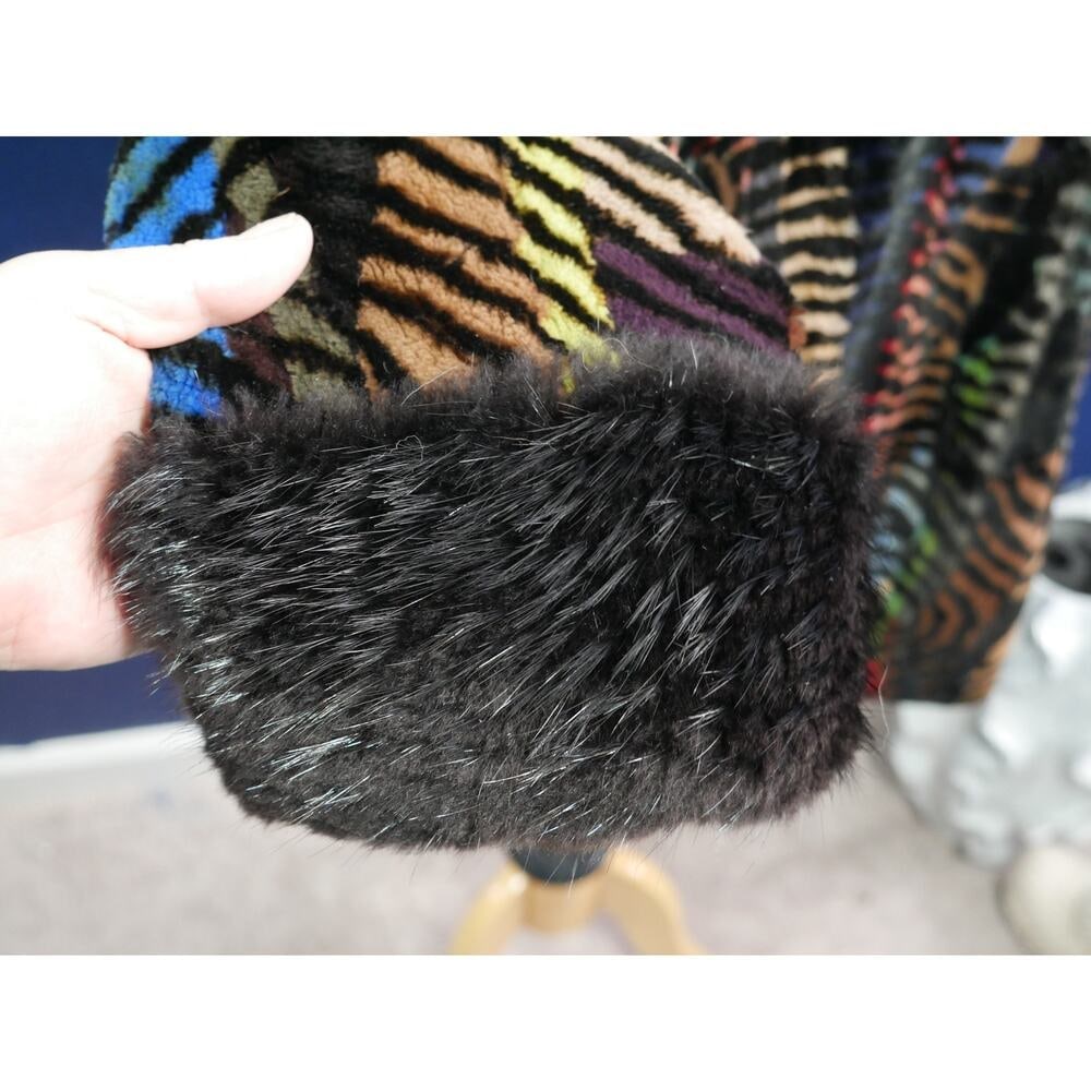 Amazing Sheared & Long hair Beaver Fur Coat Jacket W/ Hood - 5