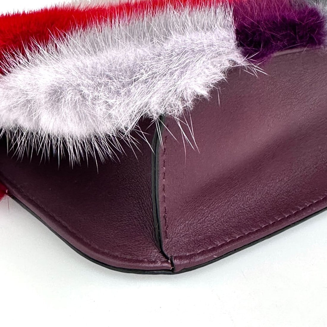 VALENTINO Rock maxi bag in rabbit and multicolored leather - 6