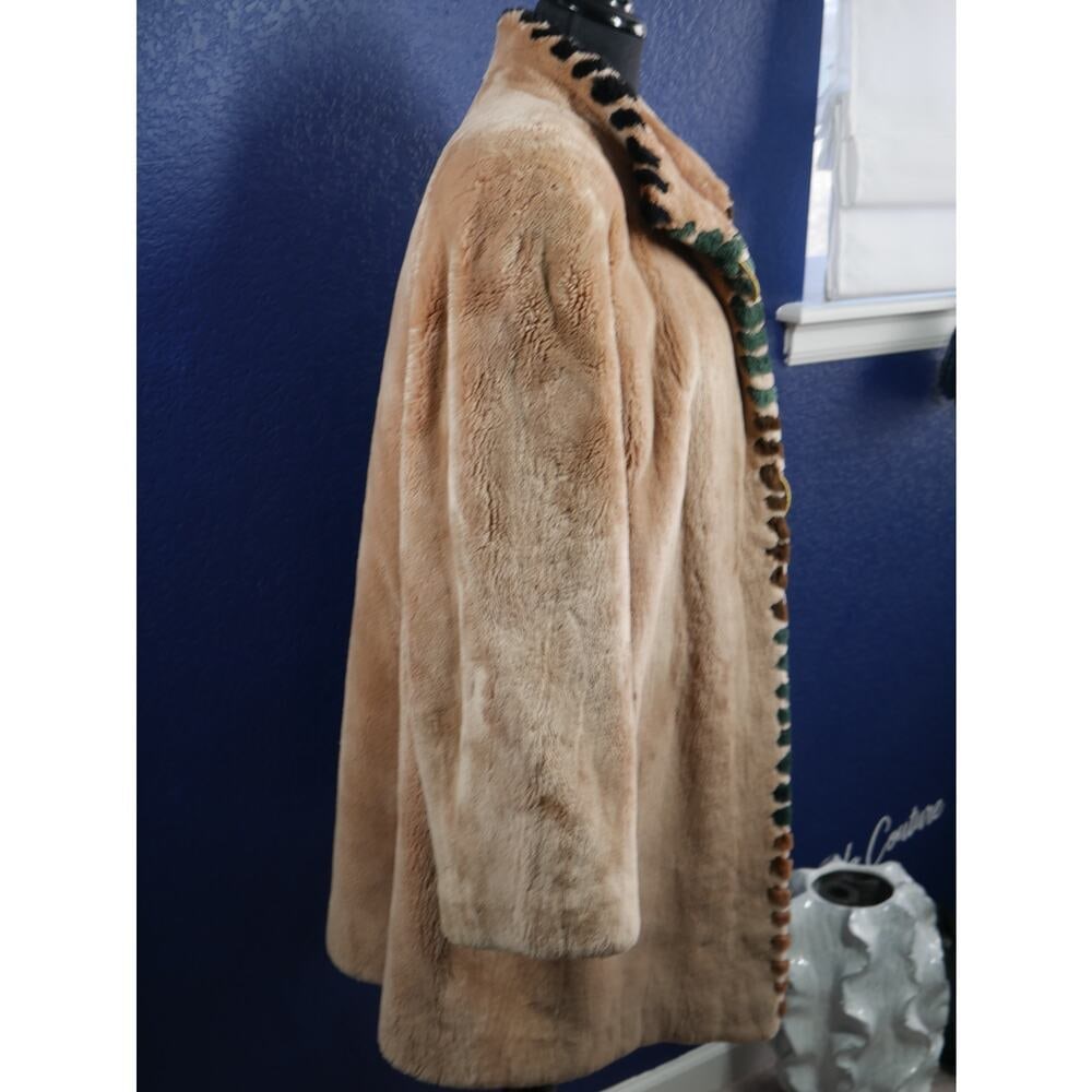 Gorgeous Designer ZUKI Sheared Beaver Fur Coat Jacket - 4