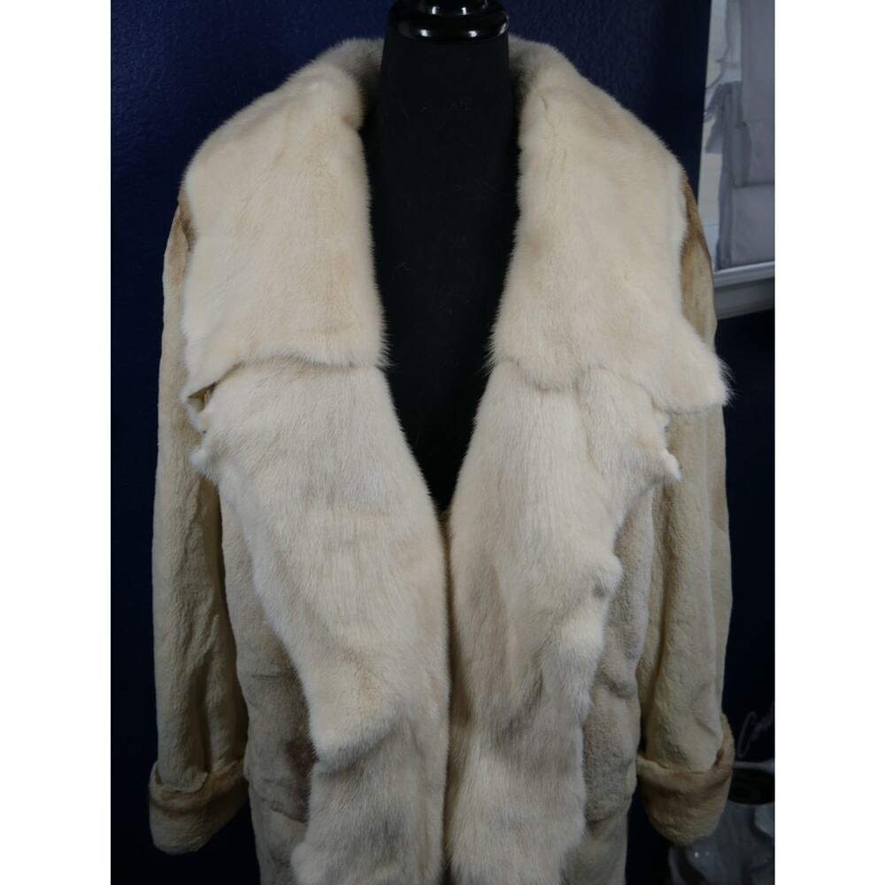Gorgeous Laser Sheared & Long Hair Mink Fur Coat Jacket - 2