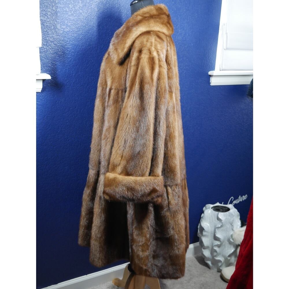 Gorgeous Designer Givenchy Mink Fur Swing Coat Jacket XL PLUS 129" SWEEP! - 3