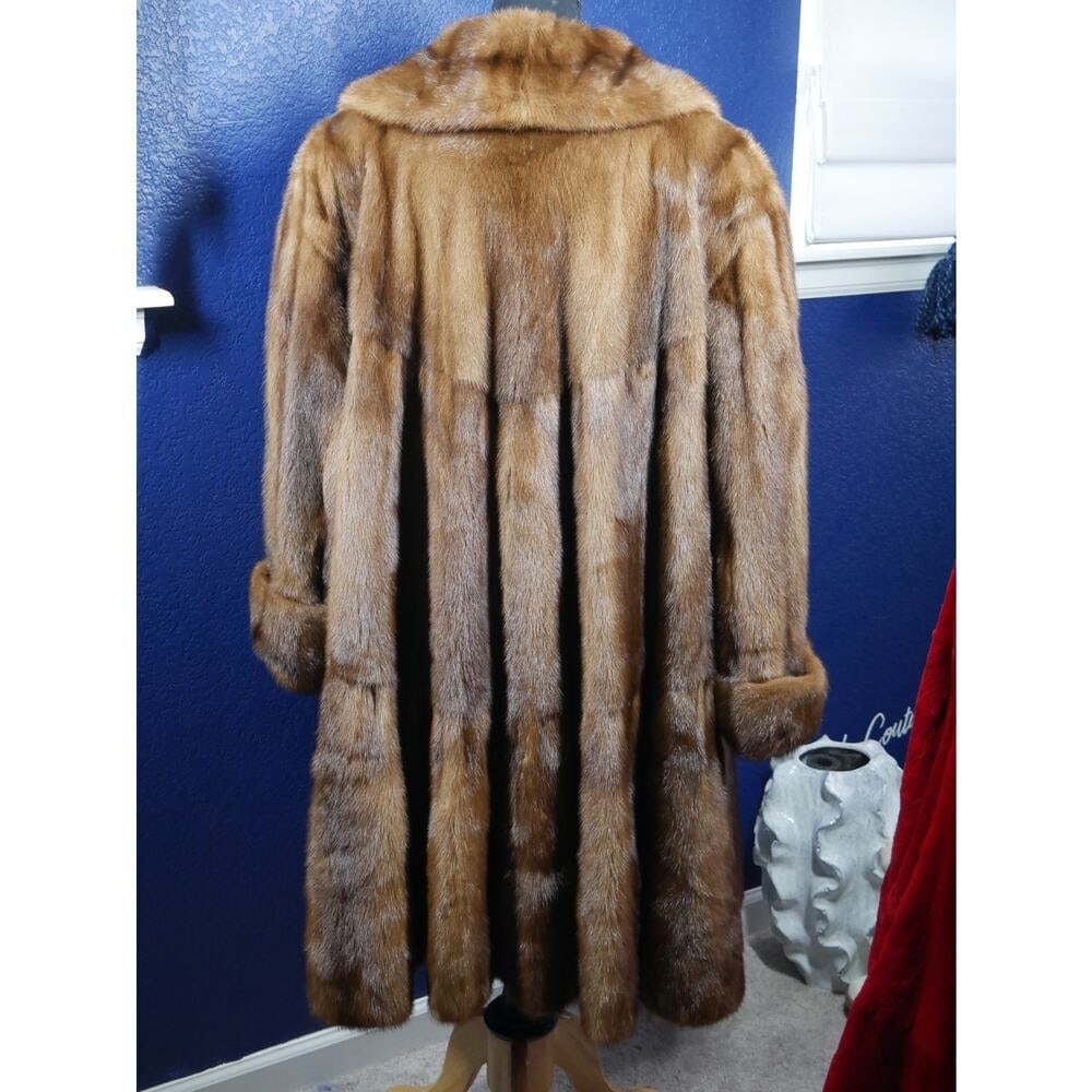 Gorgeous Designer Givenchy Mink Fur Swing Coat Jacket XL PLUS 129" SWEEP! - 4