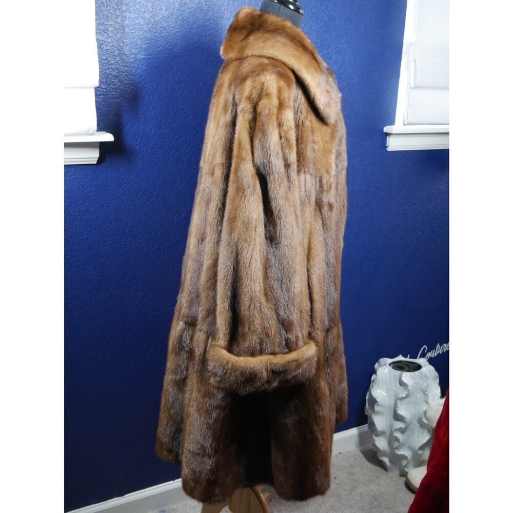 Gorgeous Designer Givenchy Mink Fur Swing Coat Jacket XL PLUS 129" SWEEP! - 5