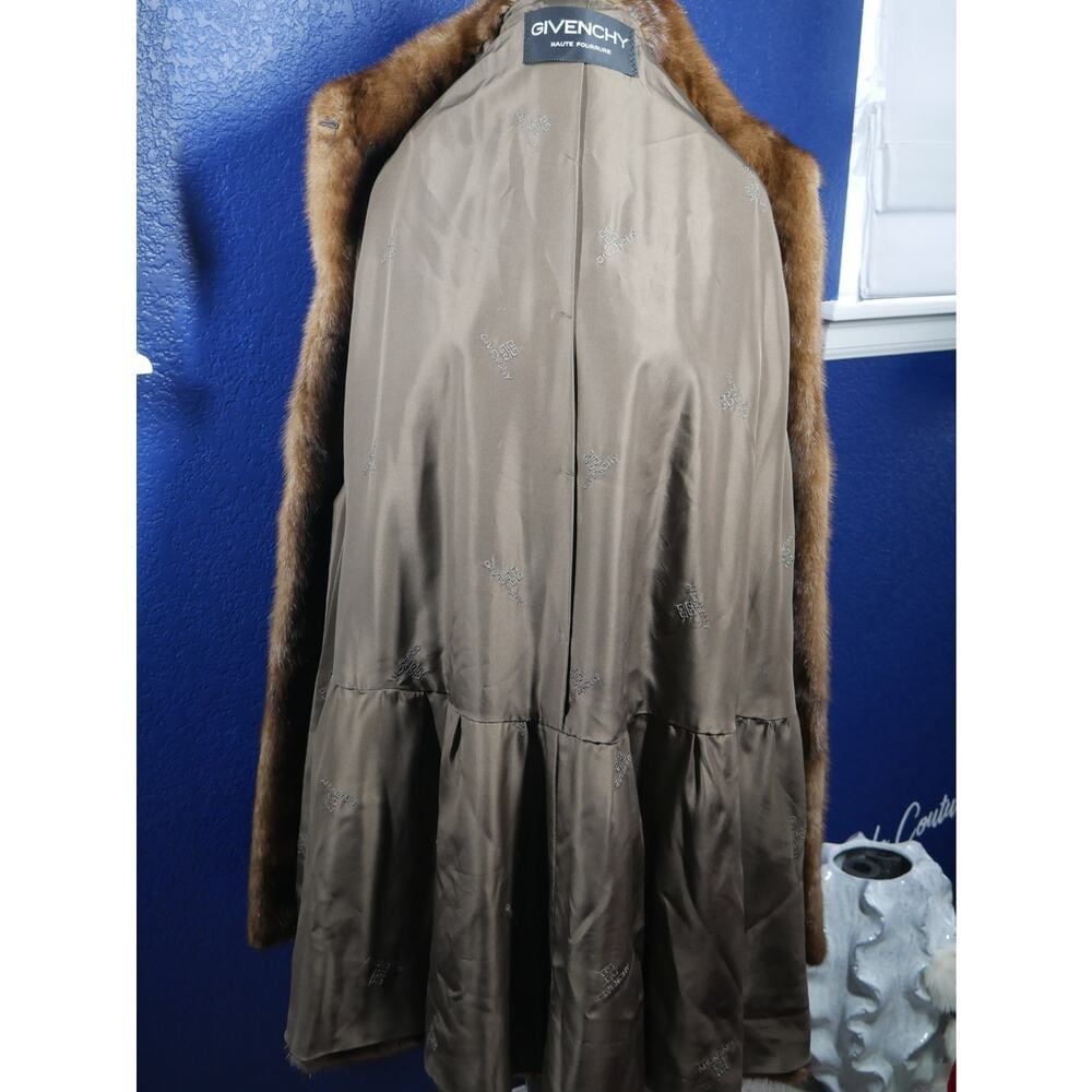 Gorgeous Designer Givenchy Mink Fur Swing Coat Jacket XL PLUS 129" SWEEP! - 6